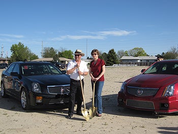 Vince and Jana breaking ground on new location